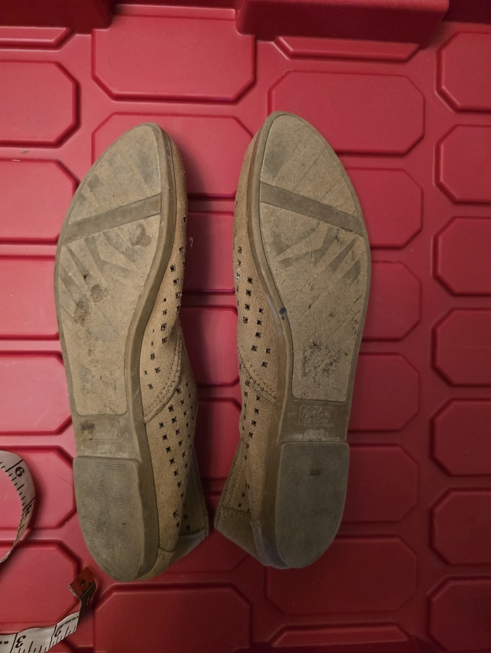 Carlos by Carlos Santana Tan Suede Perforated Slip-Ons - Picture 3 of 4